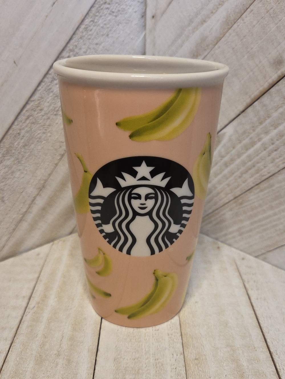 Starbucks 12oz Ceramic Banana Tumbler 2015